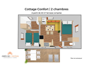 Cottage confort 2 chambres 3 d