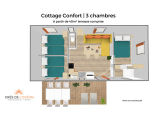 Cottage confort 3 chambres 3d