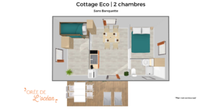 ECO 2 CHAMBRES SANS BANQUETTE